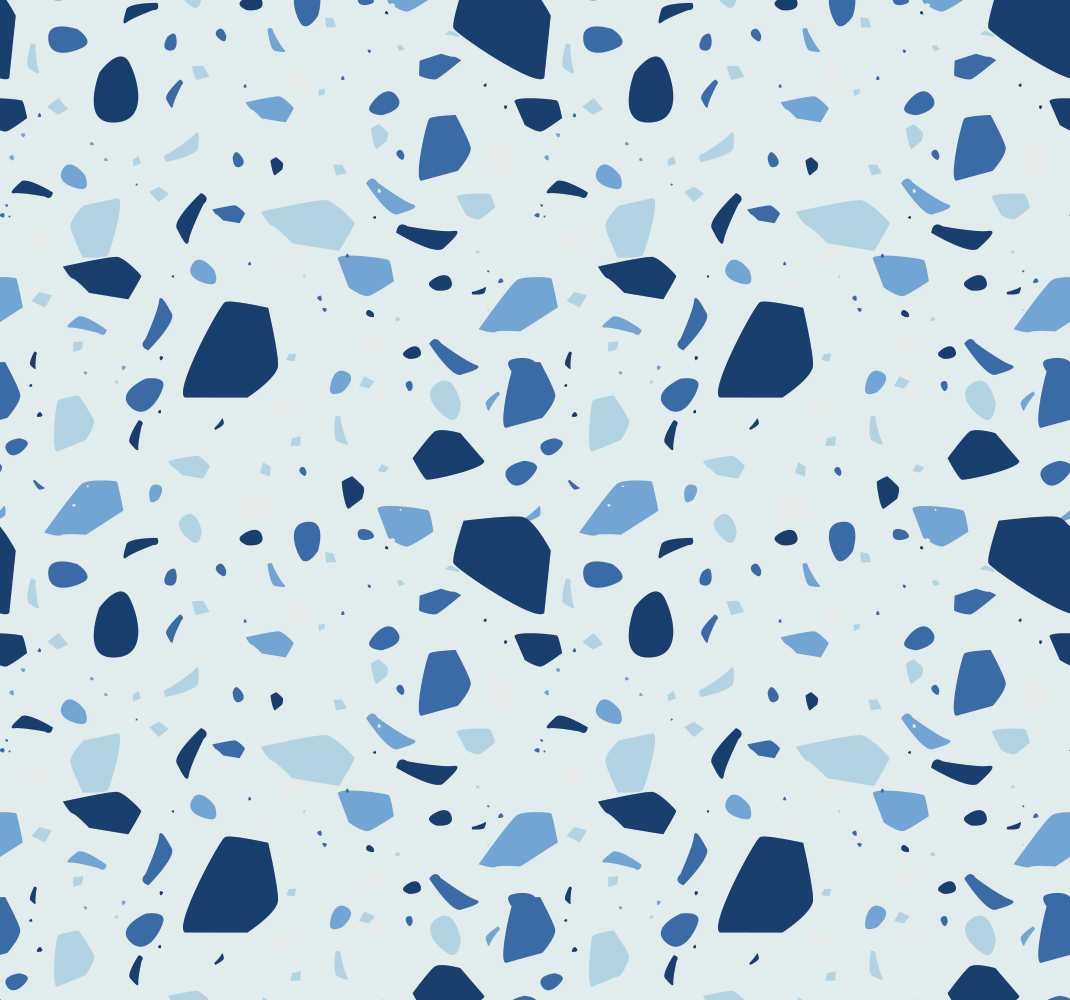 Kék terrazzo vinil szőnyeg fürdő esetében - TenStickers