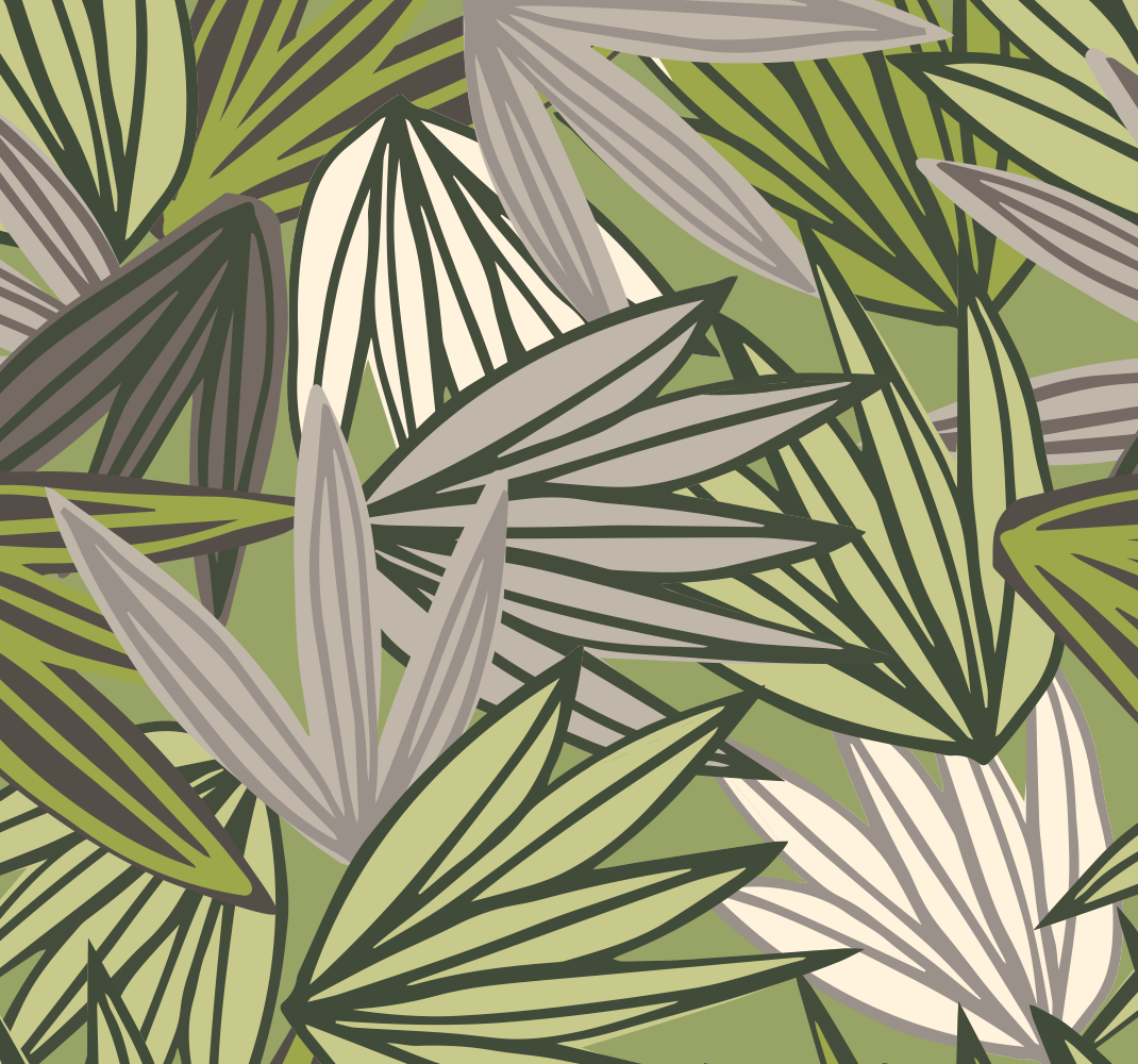 Jungles tapéta fák nélkül - vinil szőnyeg fürdőhöz - TenStickers