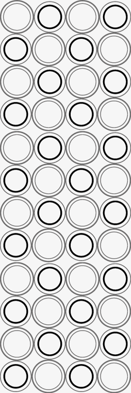 Fekete és szürke körmintás vinil szőnyeg fürdőhöz - TenStickers