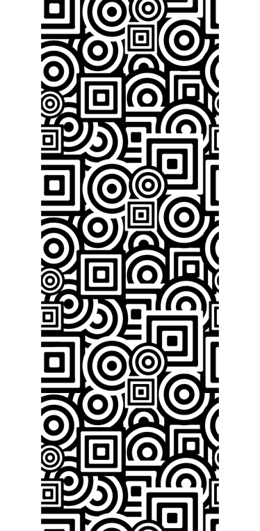 Kör alakú mintás vinil szőnyeg fürdő esetében - TenStickers
