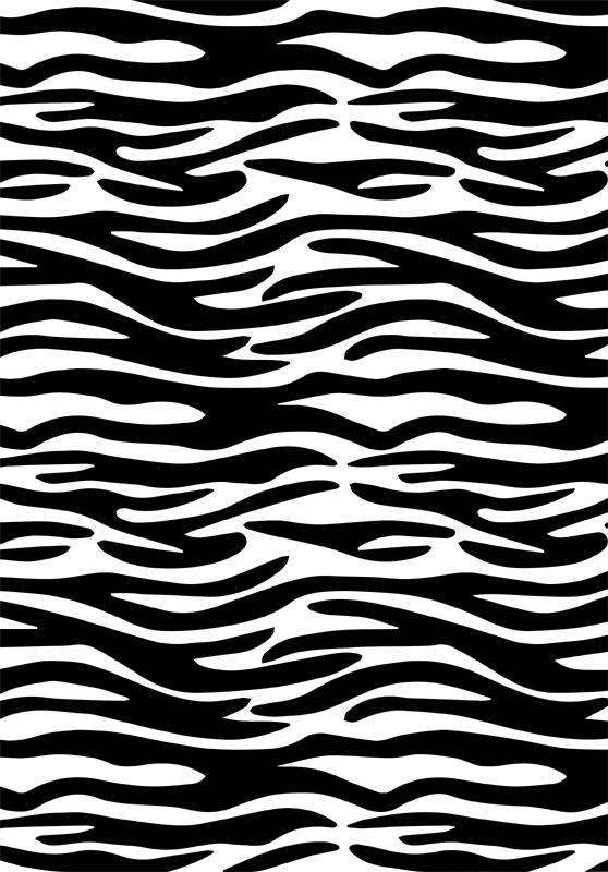 Zebra mintás vinil szőnyeg fürdő esetében - TenStickers