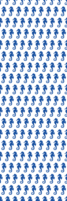Tengeri ló vinil szőnyeg fürdő esetében - TenStickers