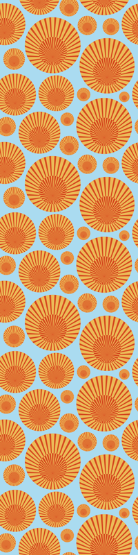 70-es évek napfényes hűtővinil szőnyeg konyha - TenStickers