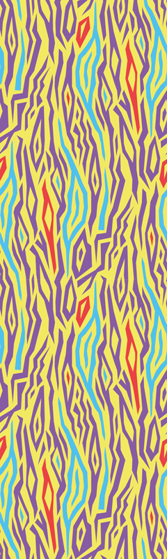 Vinil szőnyeg konyha - vintage zebra állatmintás hűtő - TenStickers