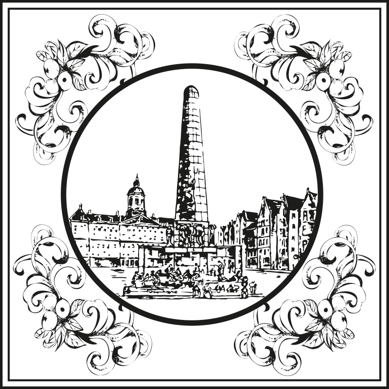 Vinil szőnyeg konyha amszterdam dóm tér - TenStickers