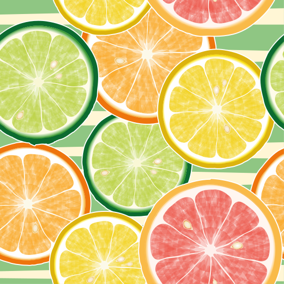 Citrus konyhai csempetapéta vinil szőnyeg konyha - TenStickers