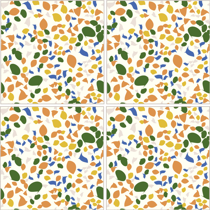 Terrazzo csempe vinil szőnyeg konyha - TenStickers