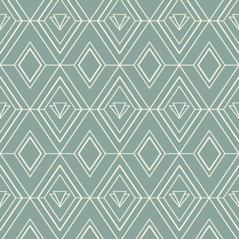 Vinil szőnyeg konyha art deco geometrikus minta - TenStickers