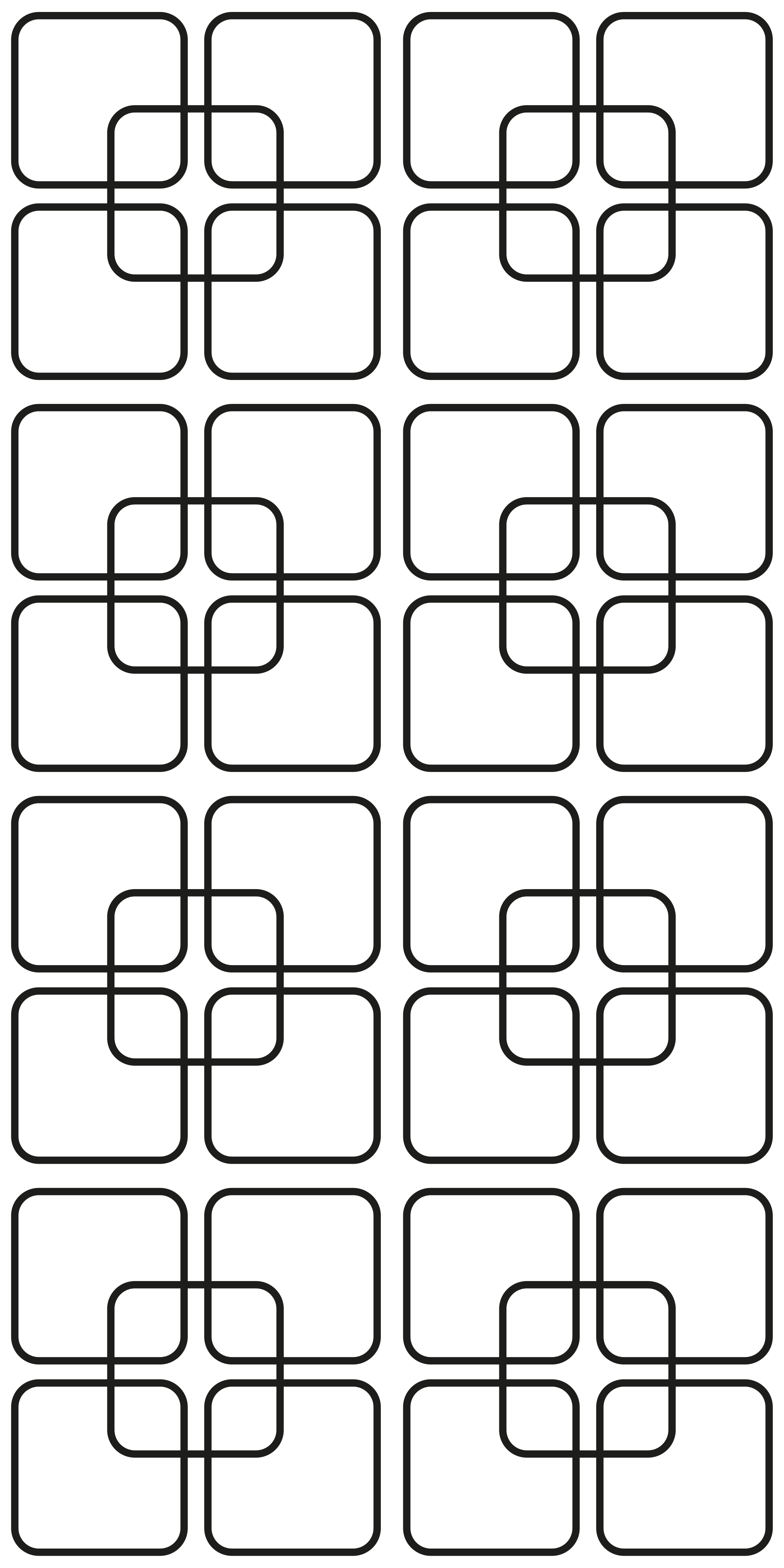 Fekete négyzetek városi mintás vinil szőnyeg konyha - TenStickers
