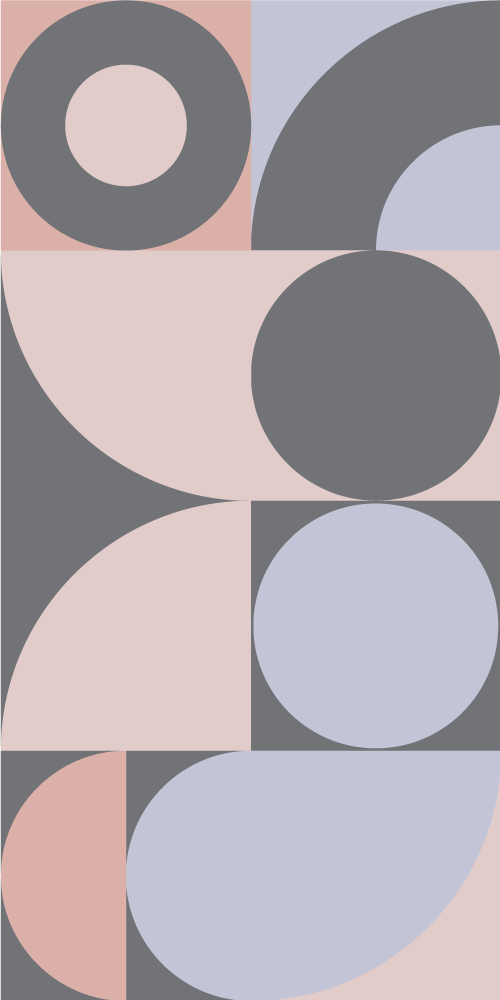 Geometrikus kör mintás vinil szőnyeg konyha - TenStickers
