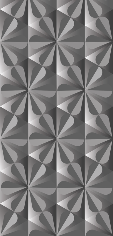 Vintage geometrikus virágmintás vinil szőnyeg konyha - TenStickers