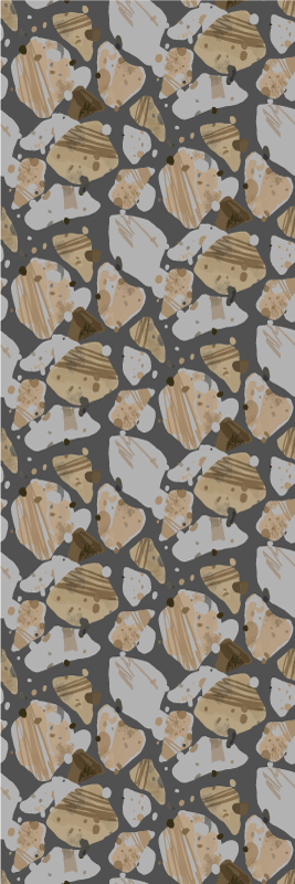 Cement terrazzo mintás vinil szőnyeg hálószoba - TenStickers