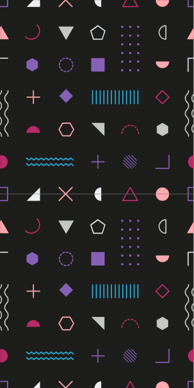 Többszínű retro geometrikus formák vinil szőnyeg hálószoba - TenStickers