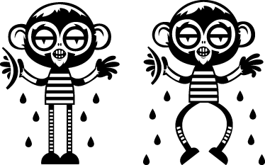 Monos páros vinil szőnyeg hálószoba - TenStickers