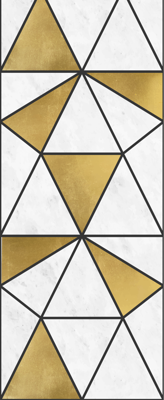 Geometrikus márványhatás vinil szőnyeg tanulmány - TenStickers