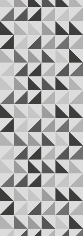 Geometrikus háromszögek vinil szőnyeg tanulmány - TenStickers