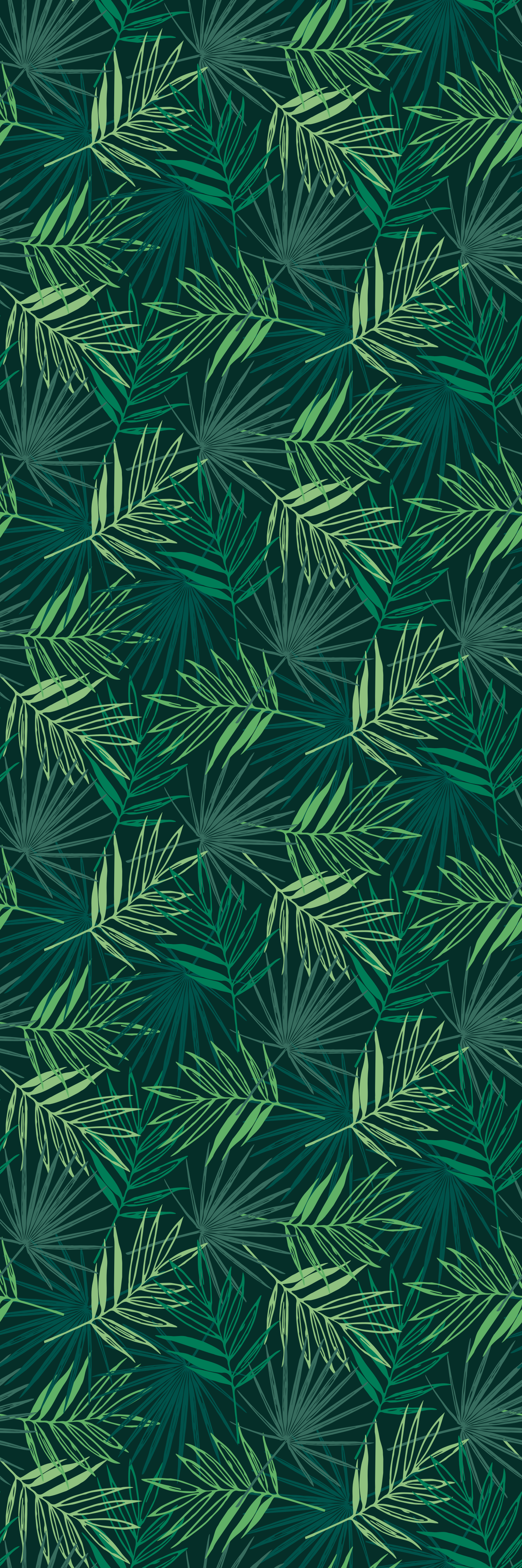 Tropical blend pattern vinil szőnyeg tanulmány - TenStickers