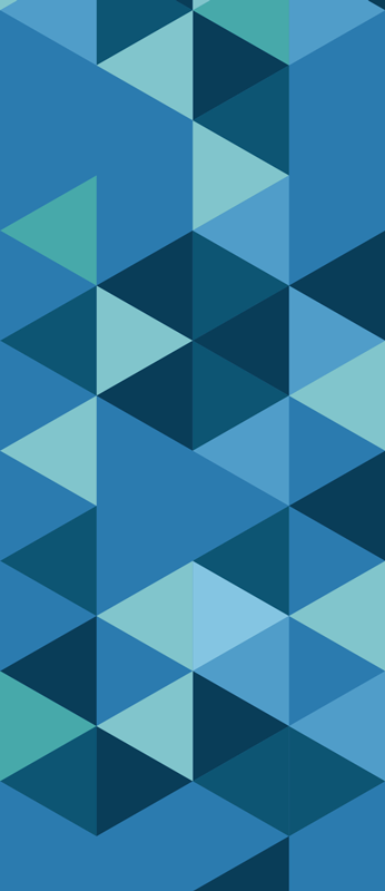 Geometrikus kockák kék vinil szőnyeg hálószoba - TenStickers