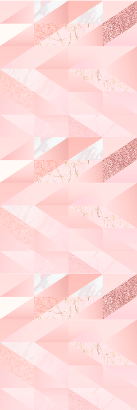 Girly rózsaszín geometrikus háttér vinil szőnyeg hálószoba - TenStickers