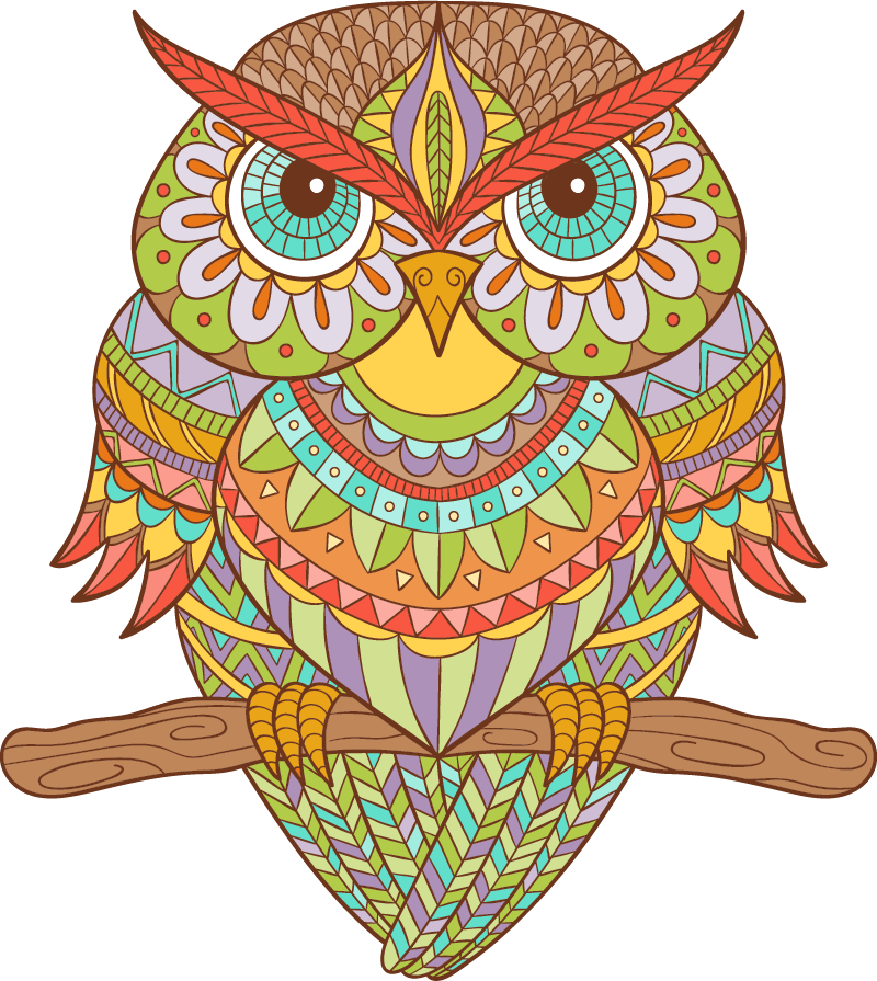 Ave huichol vinil szőnyeg hálószoba - TenStickers