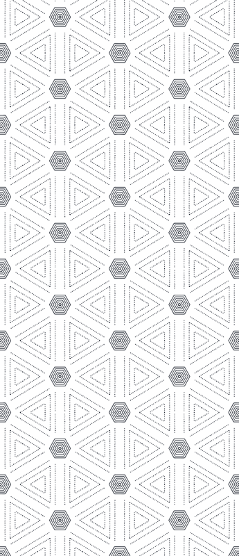 Skandináv geometrikus háromszögek vinil szőnyeg - TenStickers