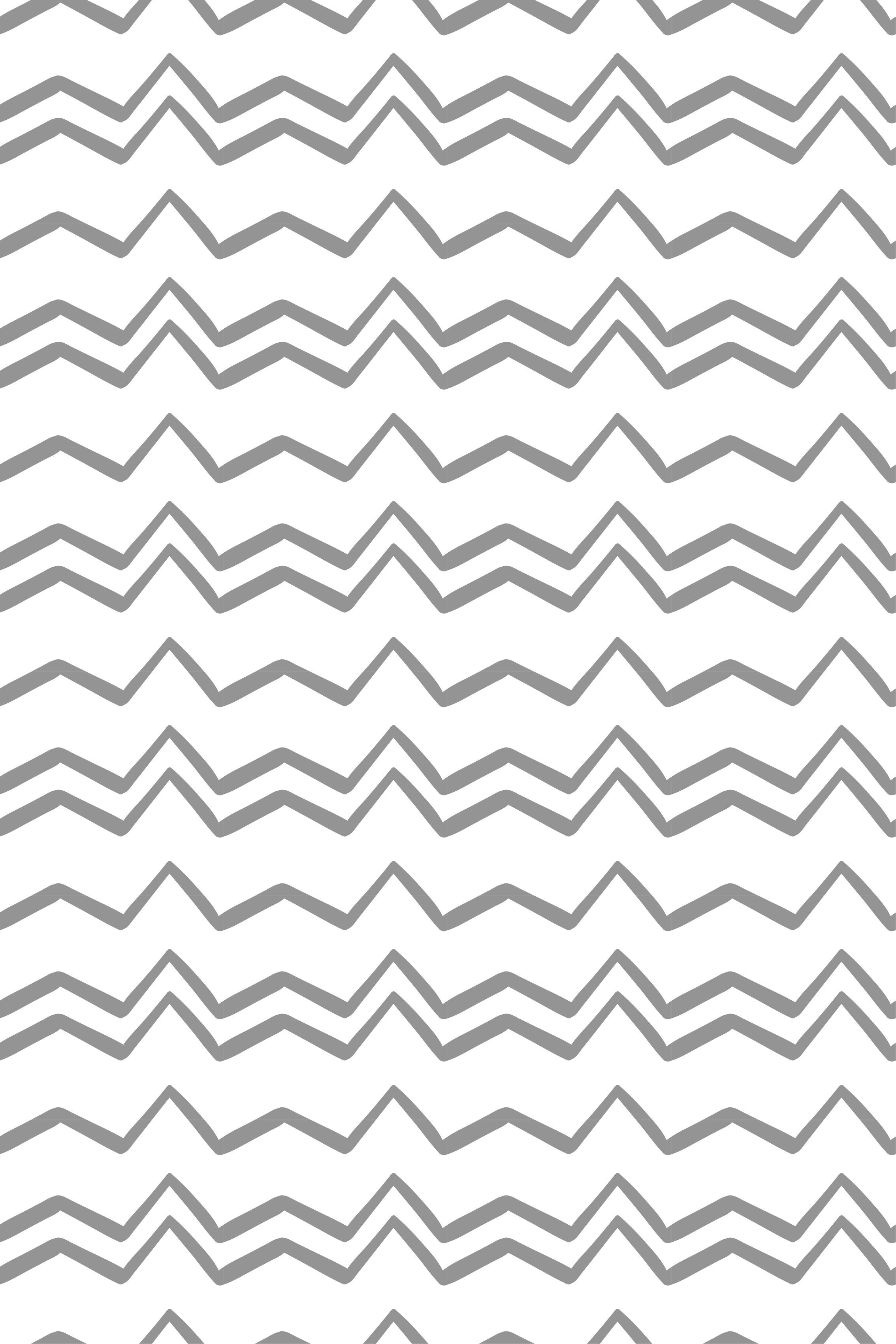 Irregular grey zig zag lines pattern vinil szőnyeg skandináv - TenStickers