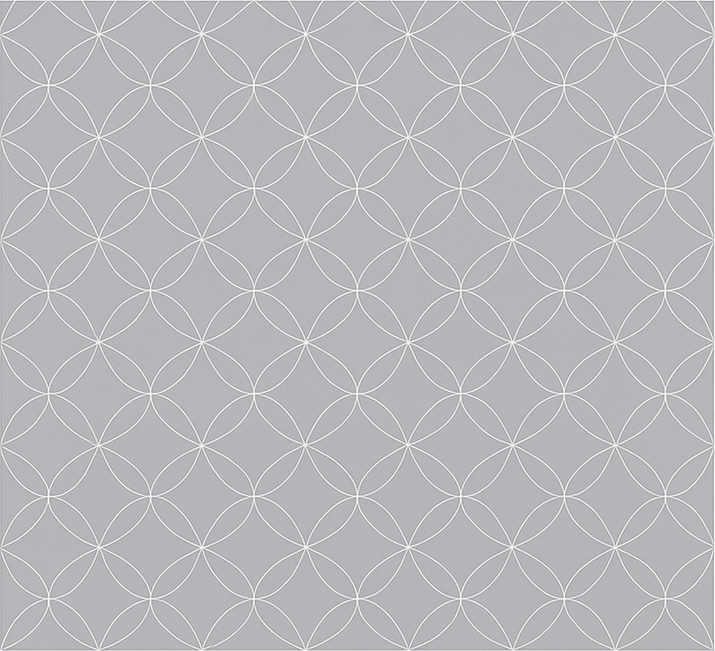 Szürke geometrikus absztrakt virágok vinil szőnyeg skandináv - TenStickers