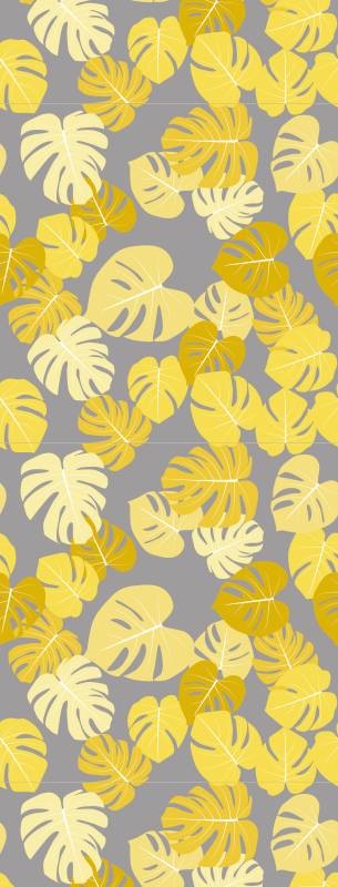 Monstera levél vinil szőnyeg természet - TenStickers