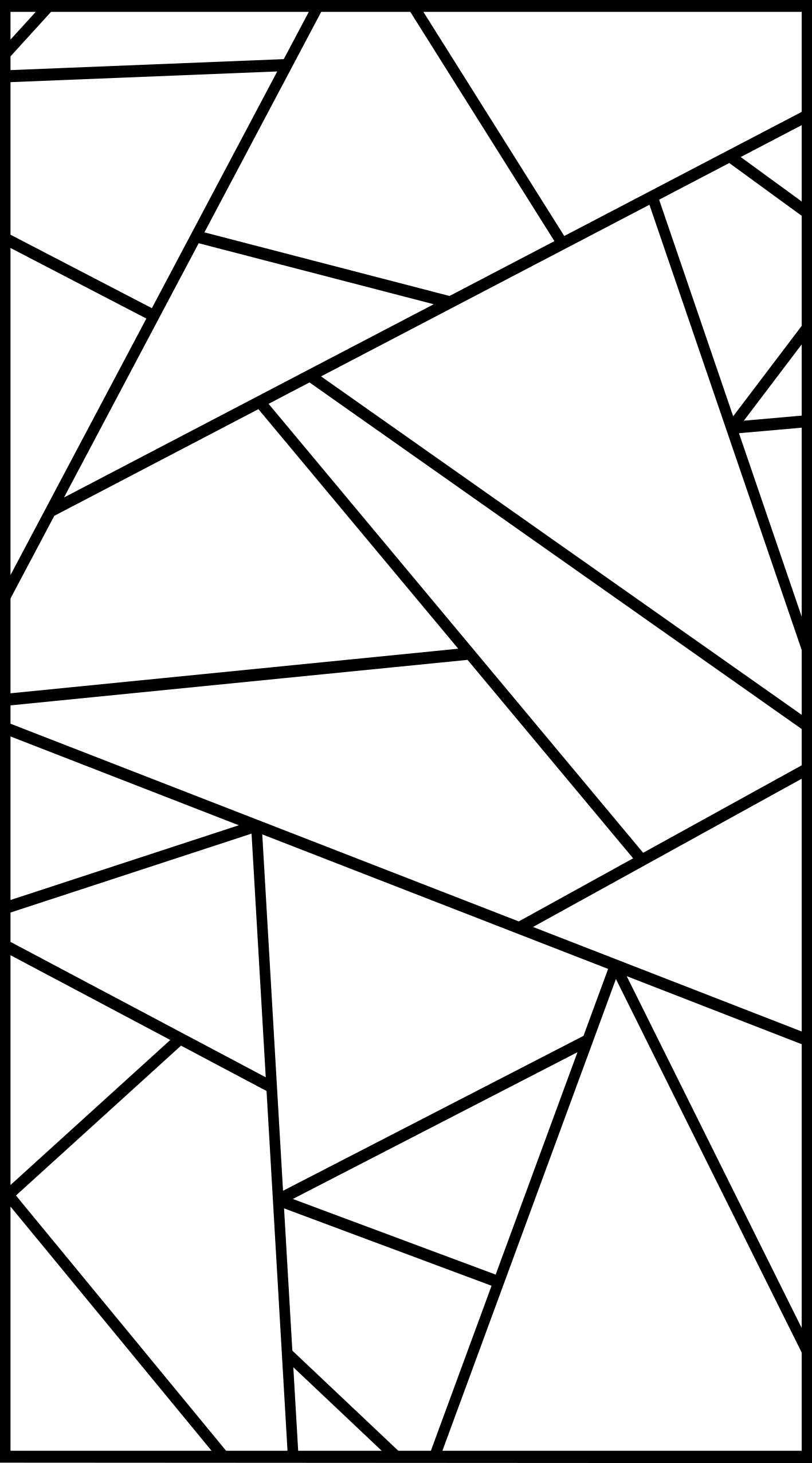 Modern vinil szőnyeg fekete geometrikus vonalakkal - TenStickers
