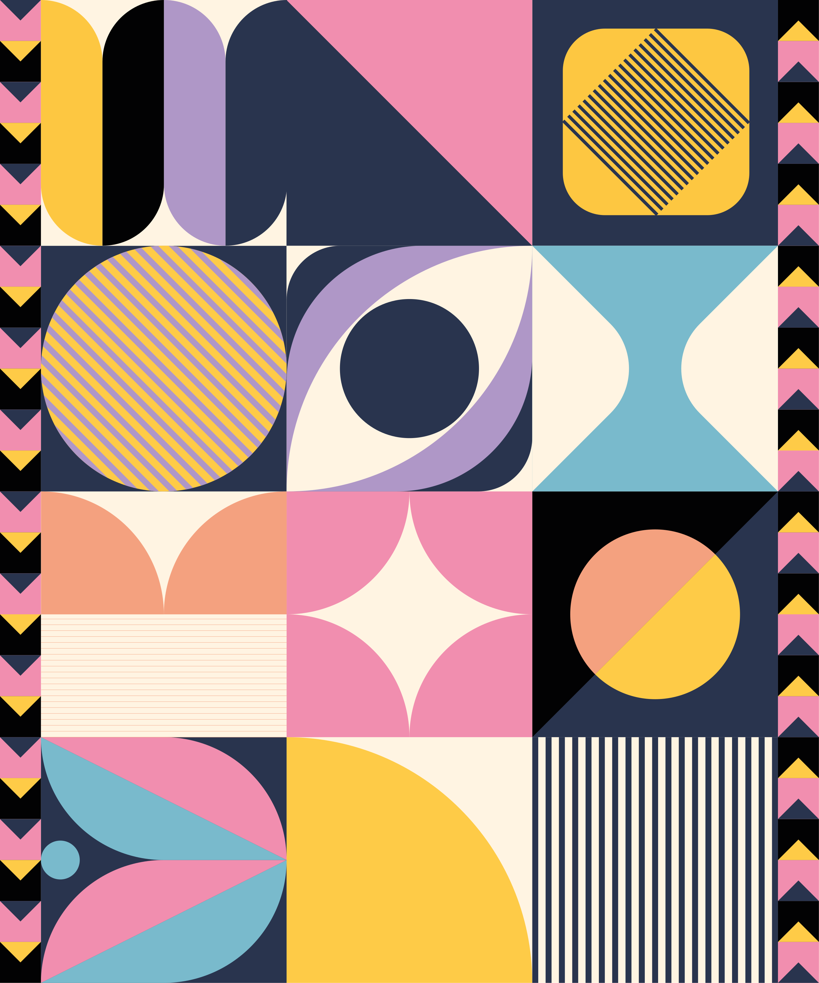 Modern vinil szőnyeg geometrikus művészettel - TenStickers