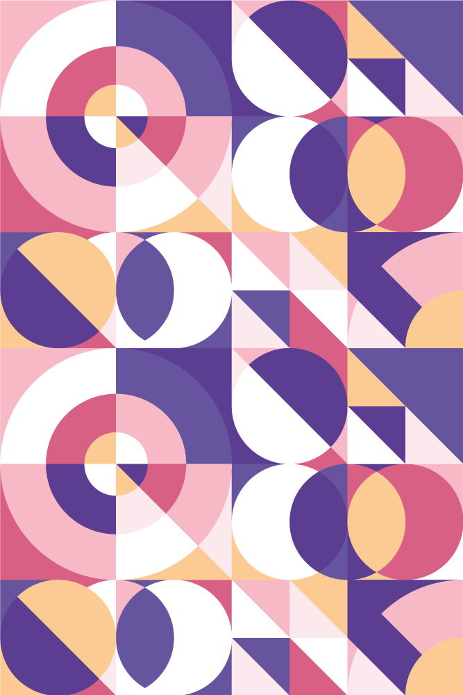 Modern vinil szőnyeg absztrakt geometriai figurákhoz - TenStickers