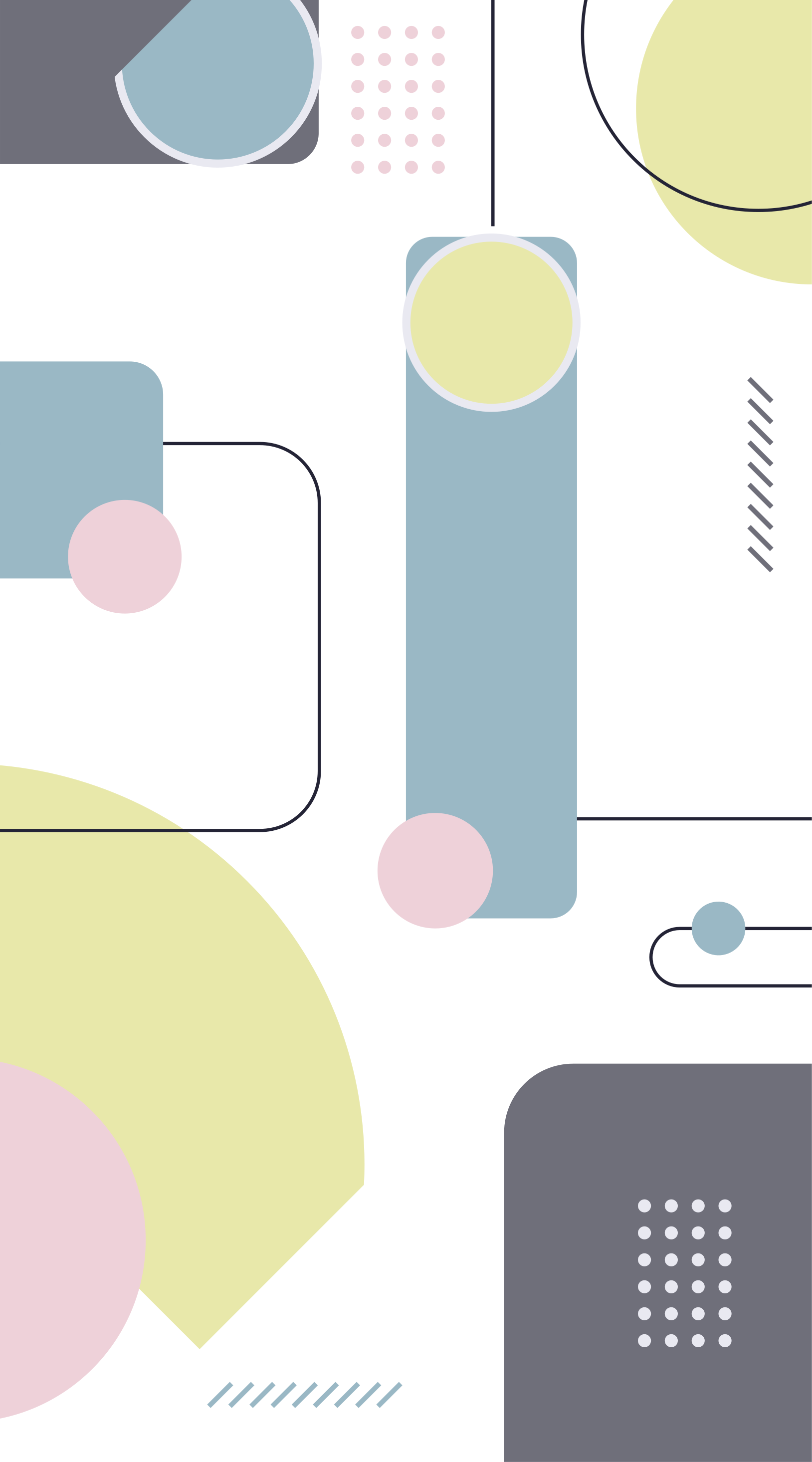 Modern vinil szőnyeg pasztell geometrikus háttérrel - TenStickers