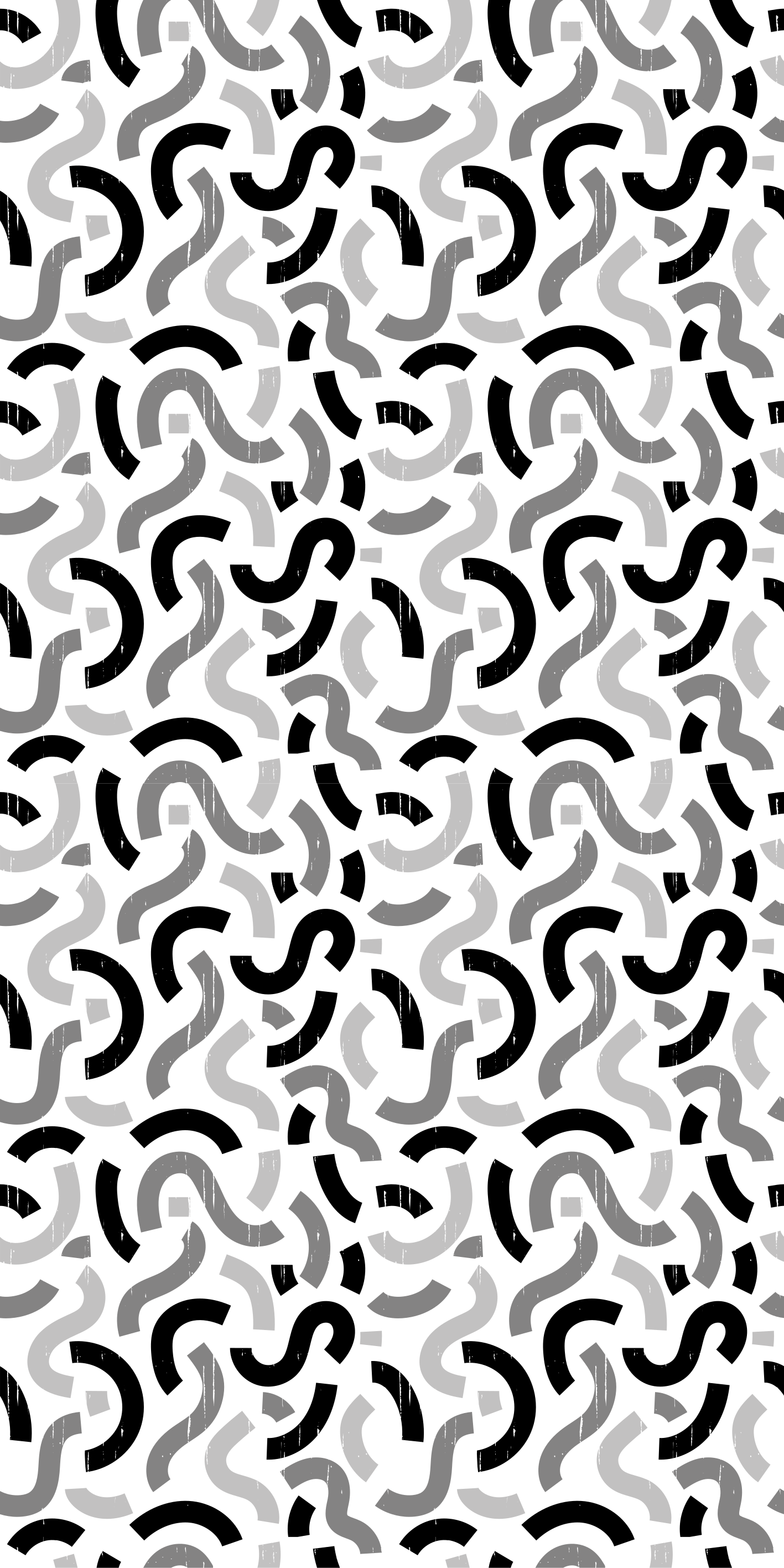 Fekete-fehér formák mintás vinil szőnyeg struktúra - TenStickers