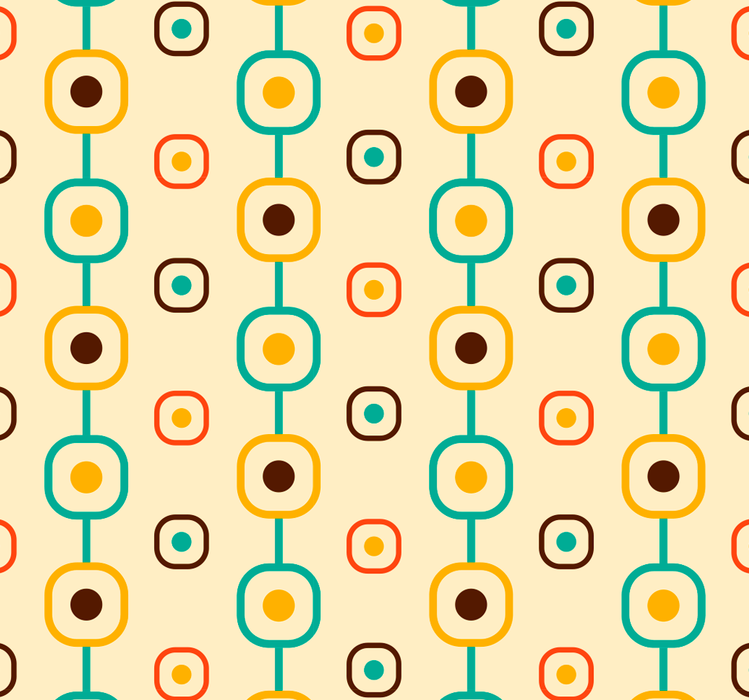 60-as geometrikus vinil szőnyeg szüret - TenStickers