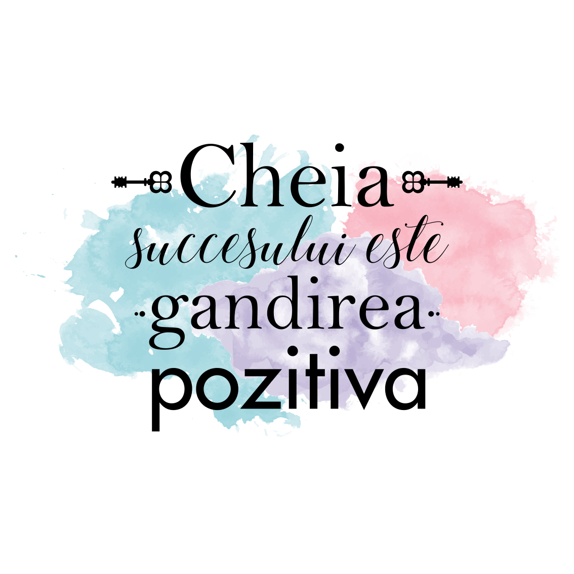 A siker kulcsa a pozitív gondolkodás vinil szőnyegek - TenStickers