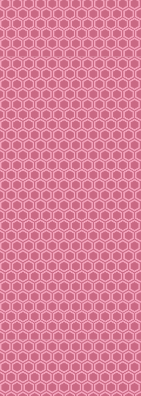 Rózsaszín geometrikus hatszög minta vinil szőnyeg struktúra - TenStickers