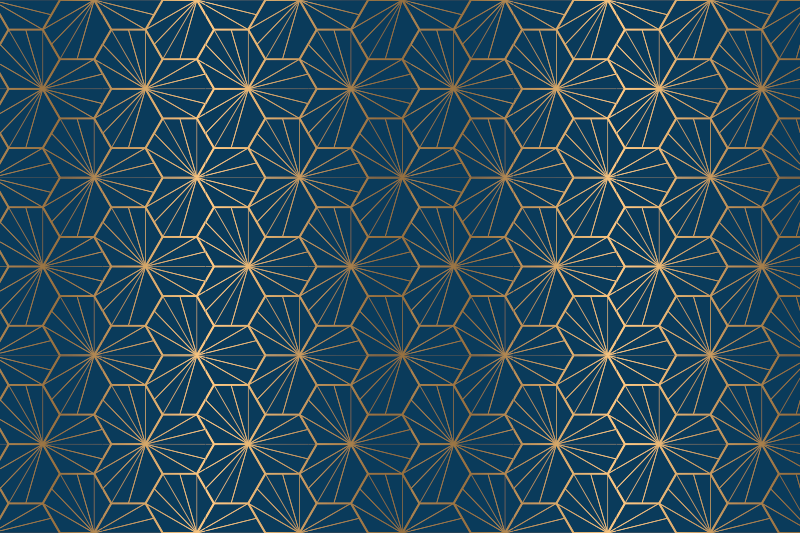 Elegáns geometriai mintás vinil szőnyeg - TenStickers