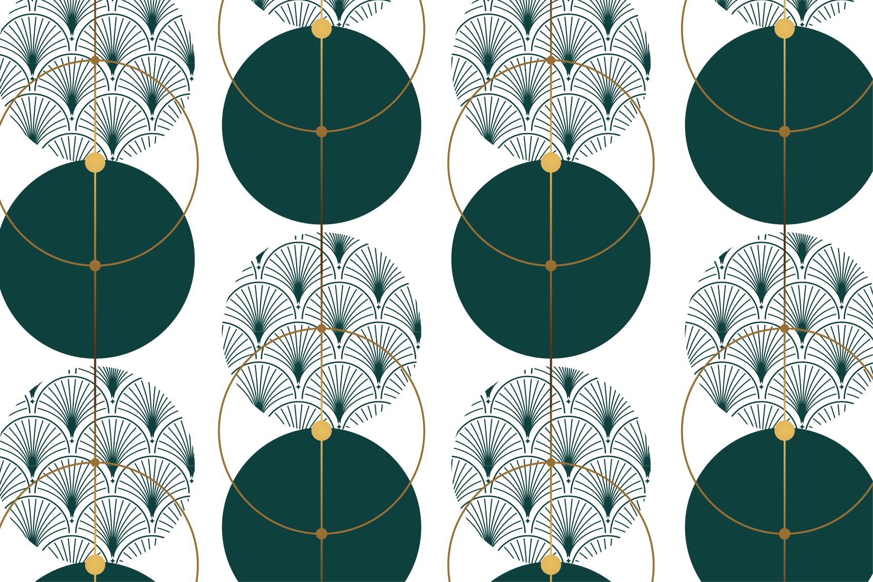 Glamour stílusú geometriai vinil szőnyeg - TenStickers