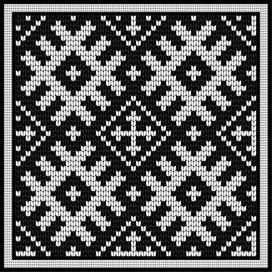 Viking láncos négyzetmintás vinil szőnyeg geometriai - TenStickers