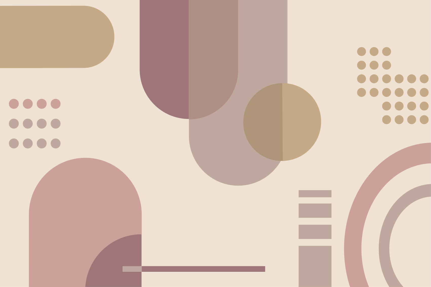 Szürke és barna geometriai vinil szőnyeg - TenStickers