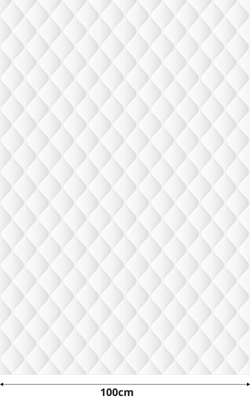 Párnázott textúrájú vinil szőnyeg fehér - TenStickers