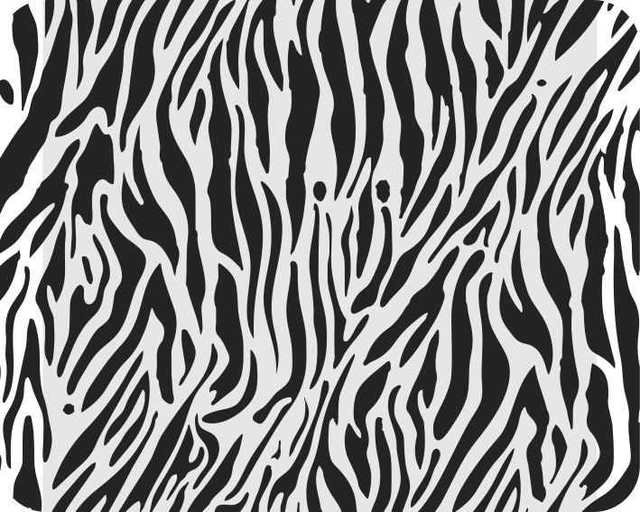 Zebra minta vinil szőnyeg fehér - TenStickers