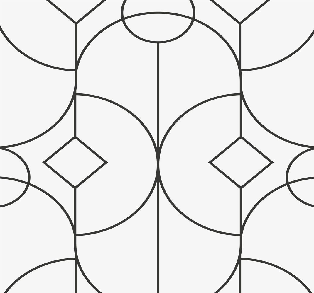 Fehér vinil szőnyeg klasszikus stílusú elegáns mintával - TenStickers