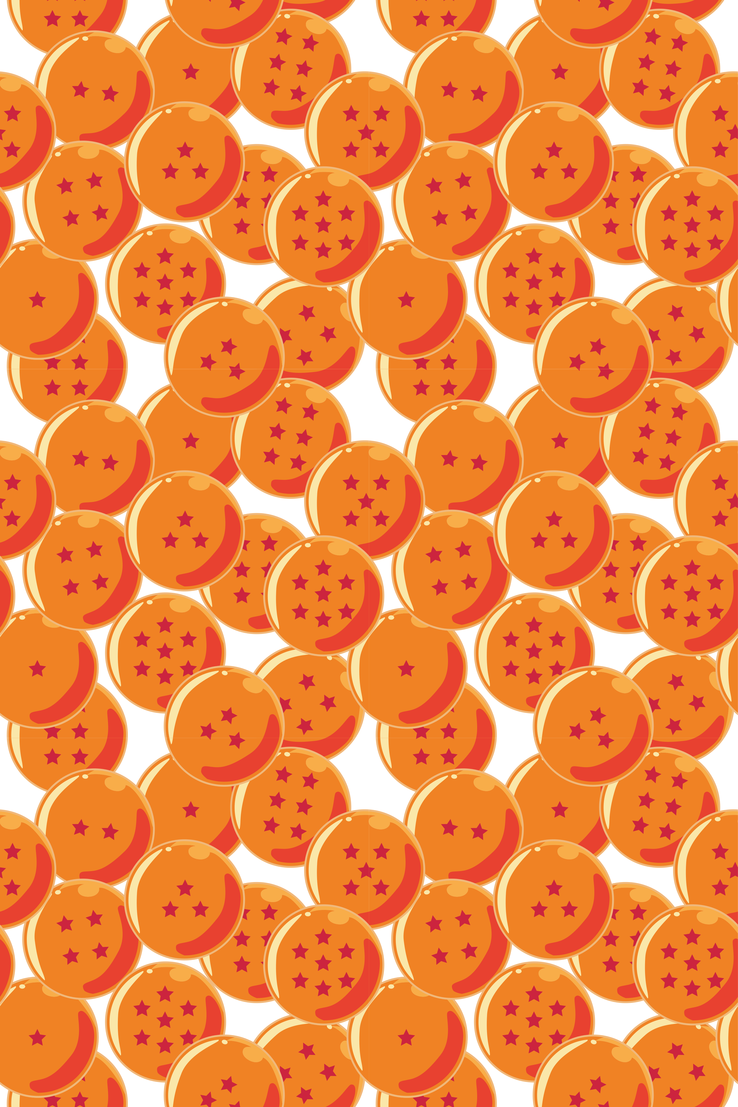Narancs vinil szőnyeg sárkánygömbökkel - TenStickers
