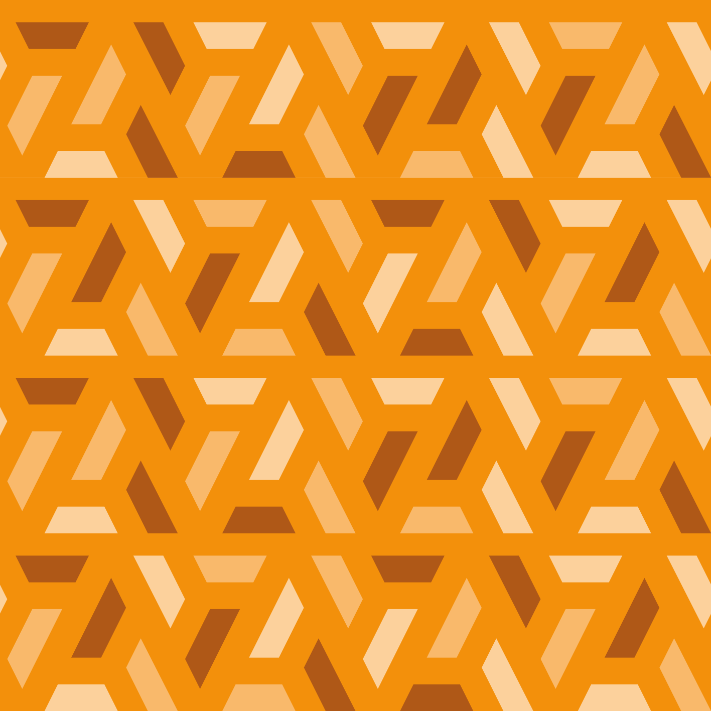 Vinil szőnyeg narancs geometrikus árnyalatokkal - TenStickers