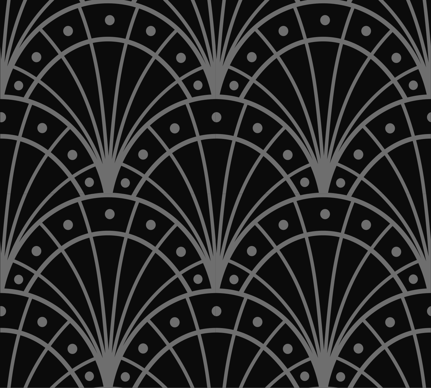 Elegáns fekete art deco vinil szőnyeg - TenStickers