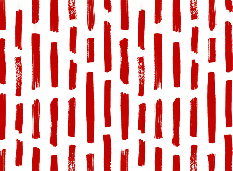 Piros vinil szőnyeg piros-fehér csíkkal - TenStickers