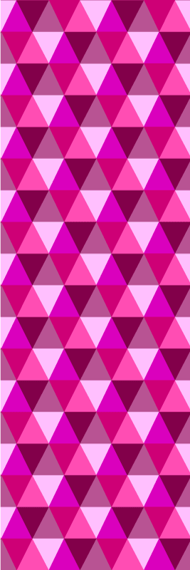 Fukszia geometrikus vinil szőnyeg rózsaszín - TenStickers