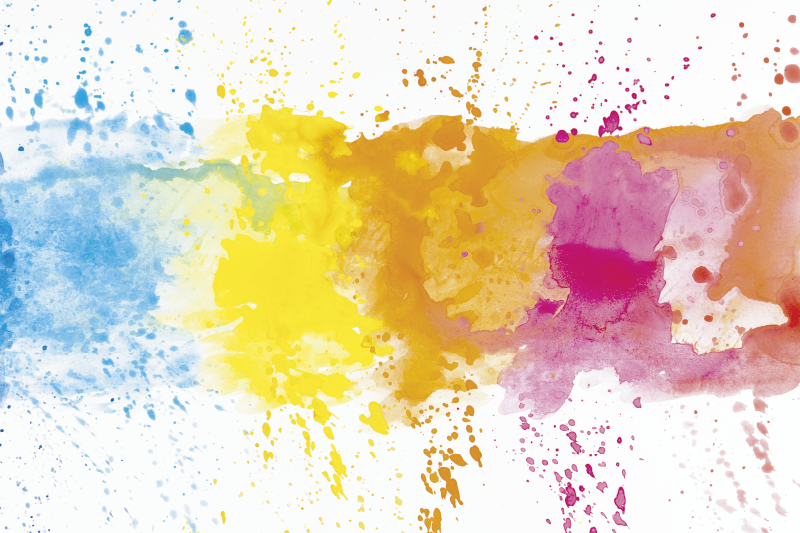 Akvarell splash modern bakelit szőnyeg - TenStickers