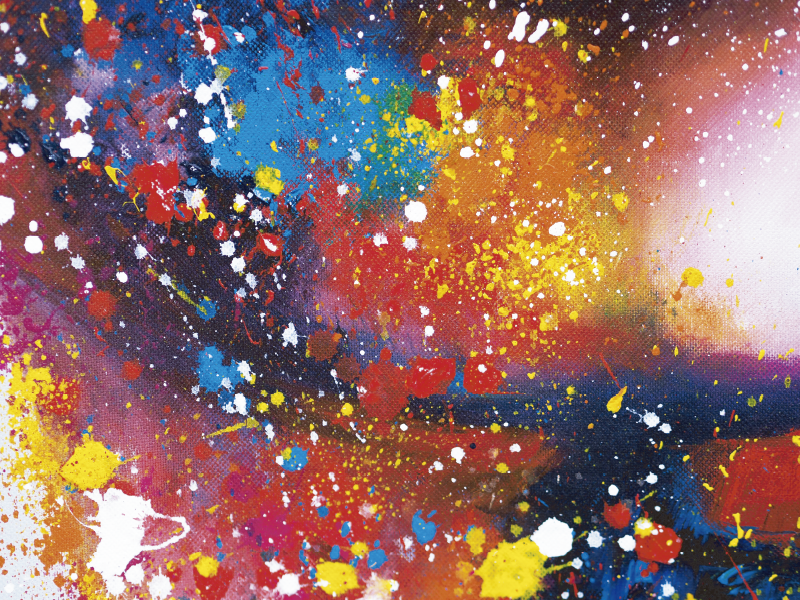 Vinil szőnyeg modern absztrakt festészet - TenStickers